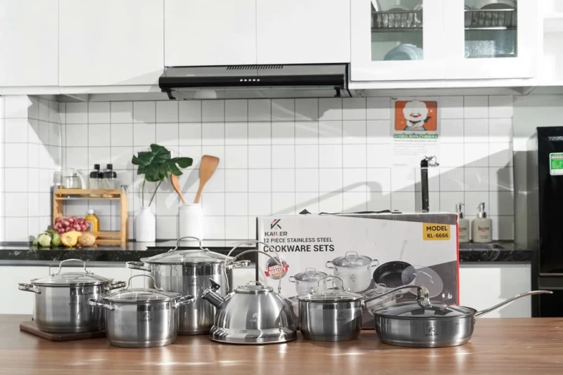 Bộ Nồi Inox 6 Món Kailer KL-6666 - Ảnh 4