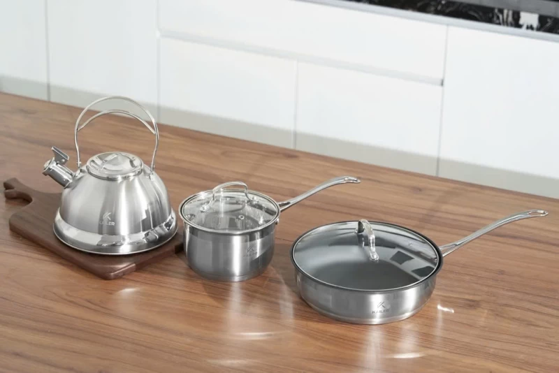 Bộ Nồi Inox 6 Món Kailer KL-6666 - Ảnh 1