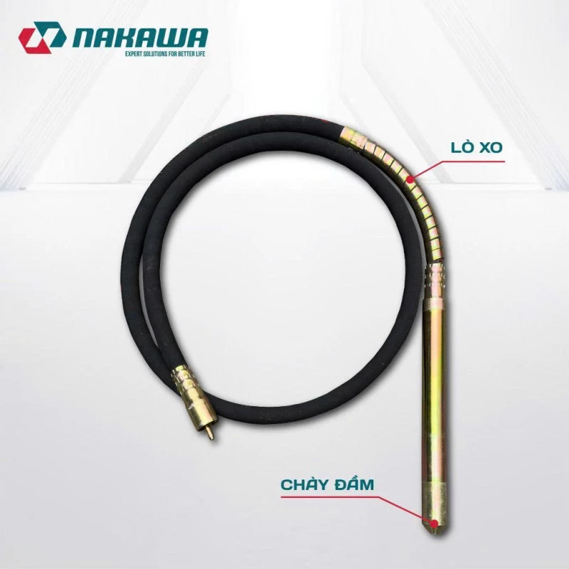 Dây đầm rung bê tông NAKAWA NK50-4 - Ảnh 1
