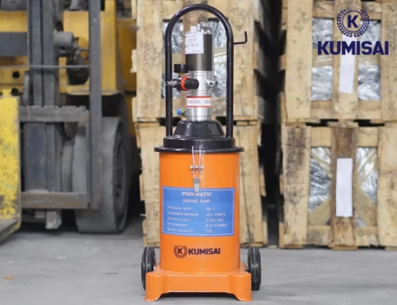 Máy bơm mỡ bằng hơi Kumisai KMS-12S - Ảnh 5