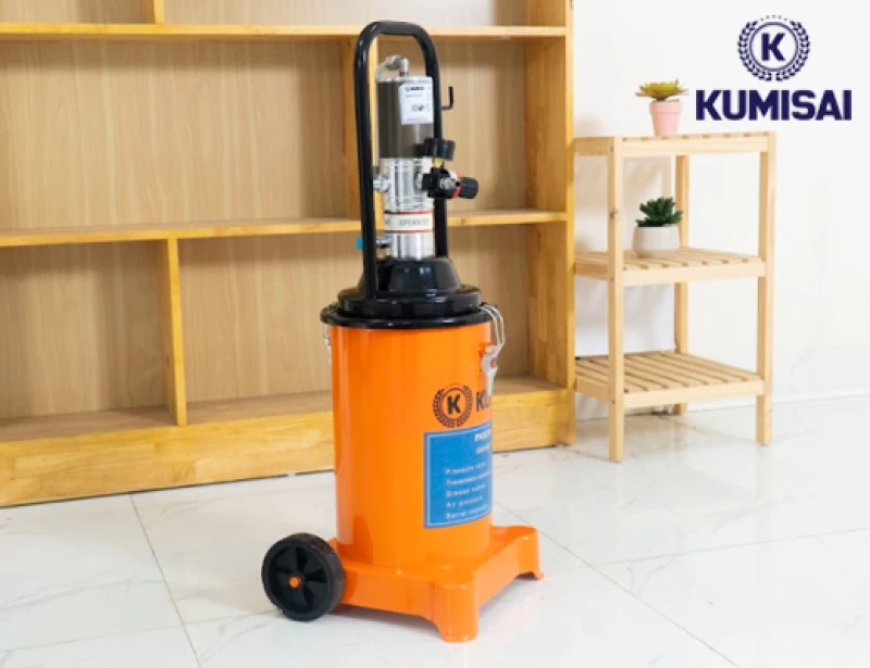 Máy bơm mỡ bằng hơi Kumisai KMS-12S - Ảnh 4