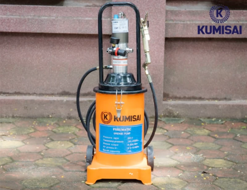Máy bơm mỡ bằng hơi Kumisai KMS-12S - Ảnh 6