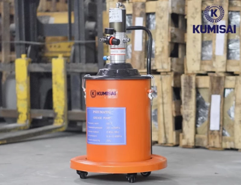 Máy bơm mỡ bằng hơi Kumisai KMS-20S - Ảnh 1
