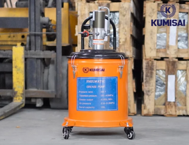 Máy bơm mỡ công nghiệp Kumisai 35L model KMS-35S - Ảnh 4
