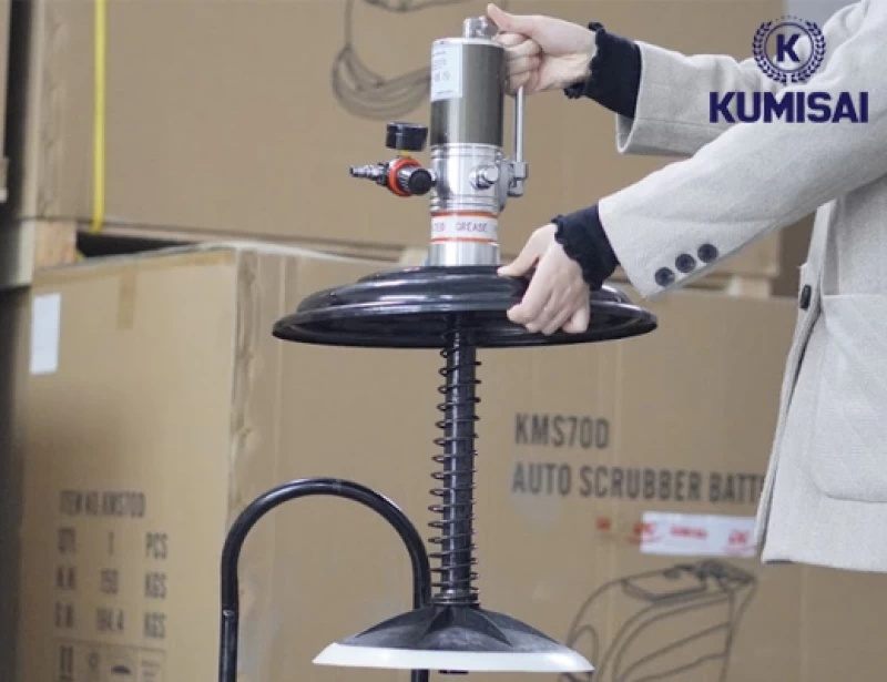 Máy bơm mỡ công nghiệp Kumisai 35L model KMS-35S - Ảnh 3