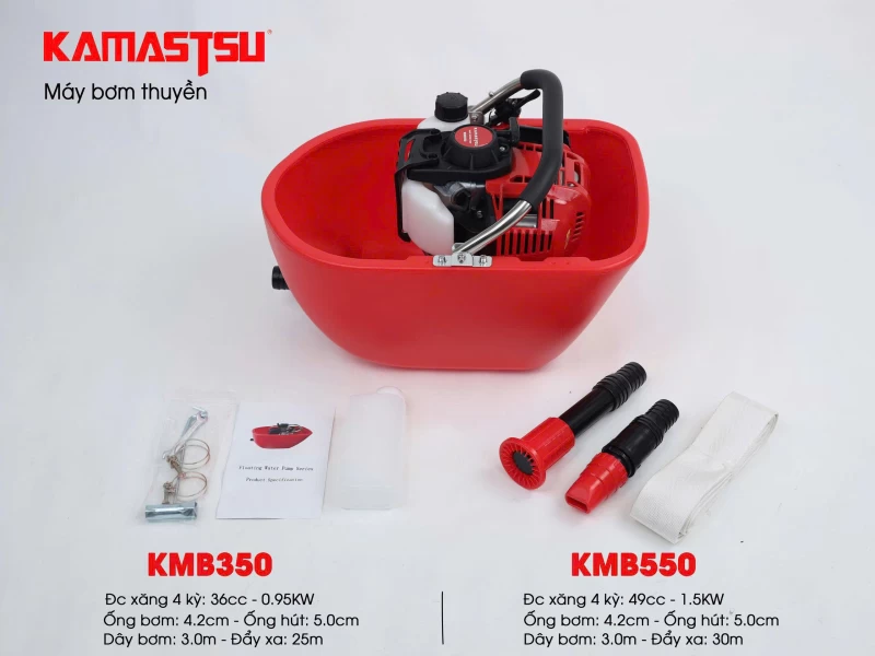 Máy Bơm Thuyền 4 Thì Kamastsu KMB550 - Ảnh 3