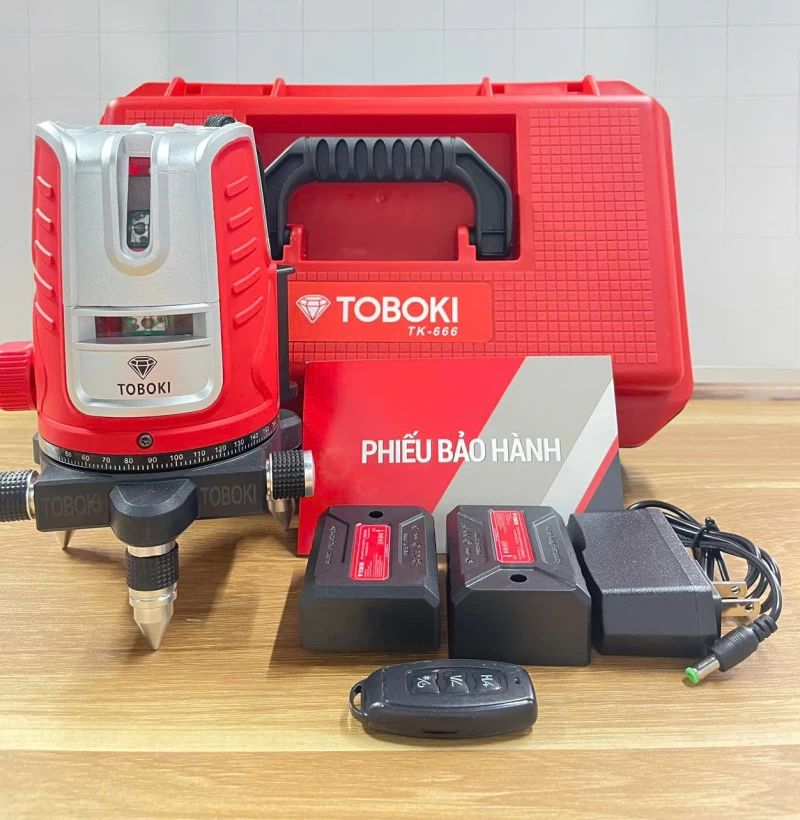Máy Cân Bằng Laser Toboki TK-666 5 Tia Xanh - Ảnh 3