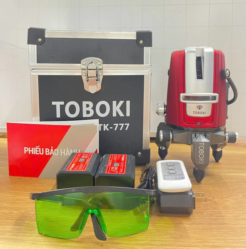 Máy Cân Bằng Laser Toboki TK-777 5 Tia Xanh LD - Ảnh 2