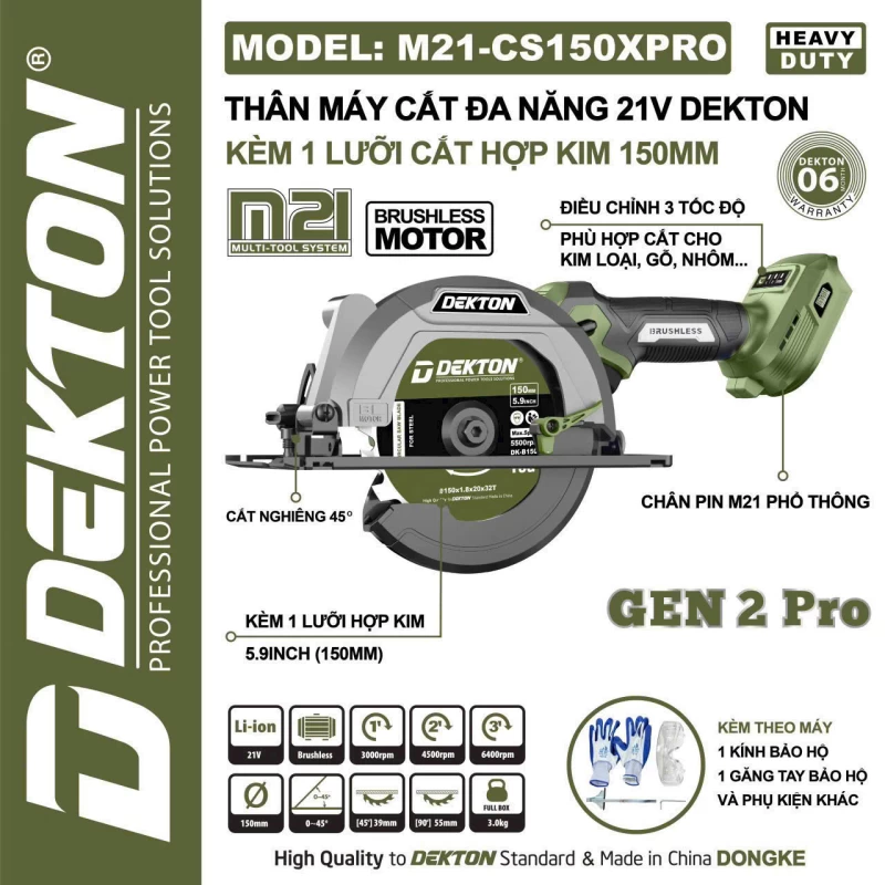 Máy cắt đa năng Dekton M21-cs150pro - Ảnh 8