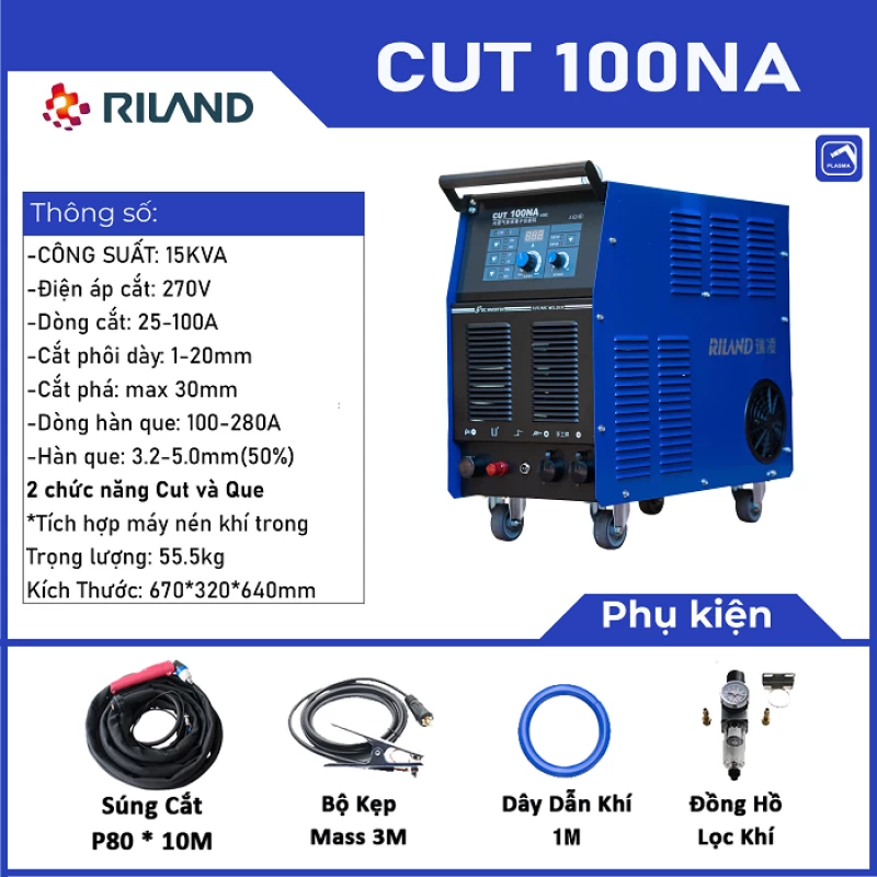 MÁY CẮT PLASMA RILAND CUT 100NA - Ảnh 6