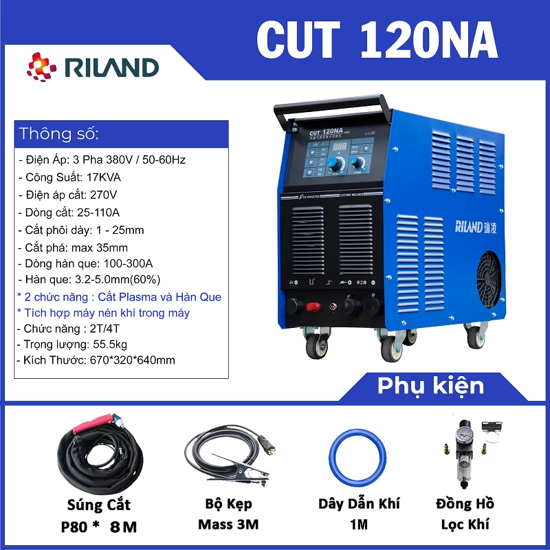 MÁY CẮT PLASMA RILAND CUT 120NA - Ảnh 1