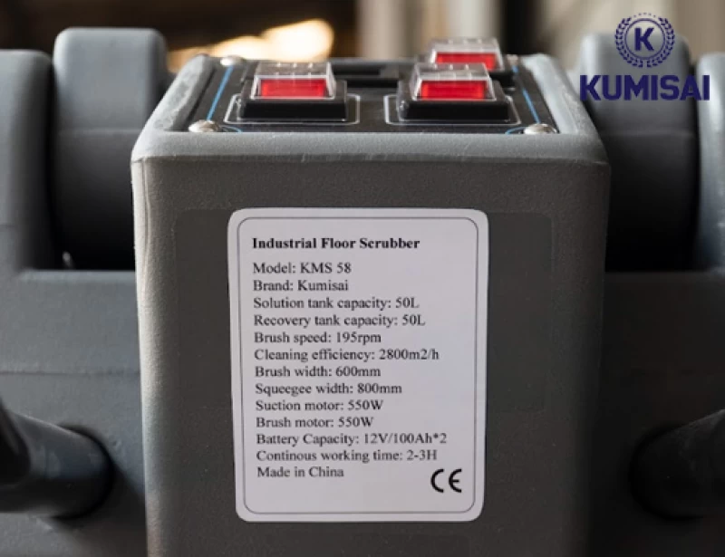 Máy chà sàn liên hợp đẩy tay Kumisai KMS 58 - Ảnh 7