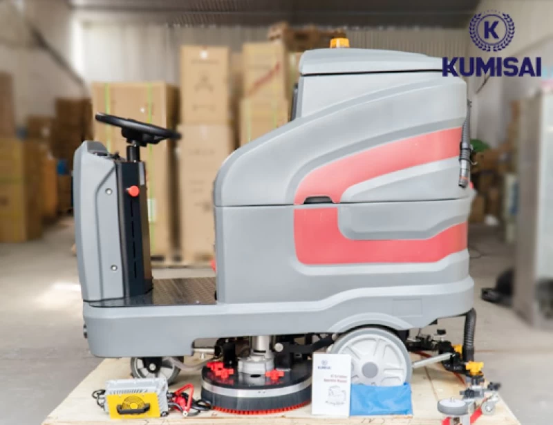 Máy chà sàn nhà xưởng ngồi lái Kumisai KMS 138 - Ảnh 8