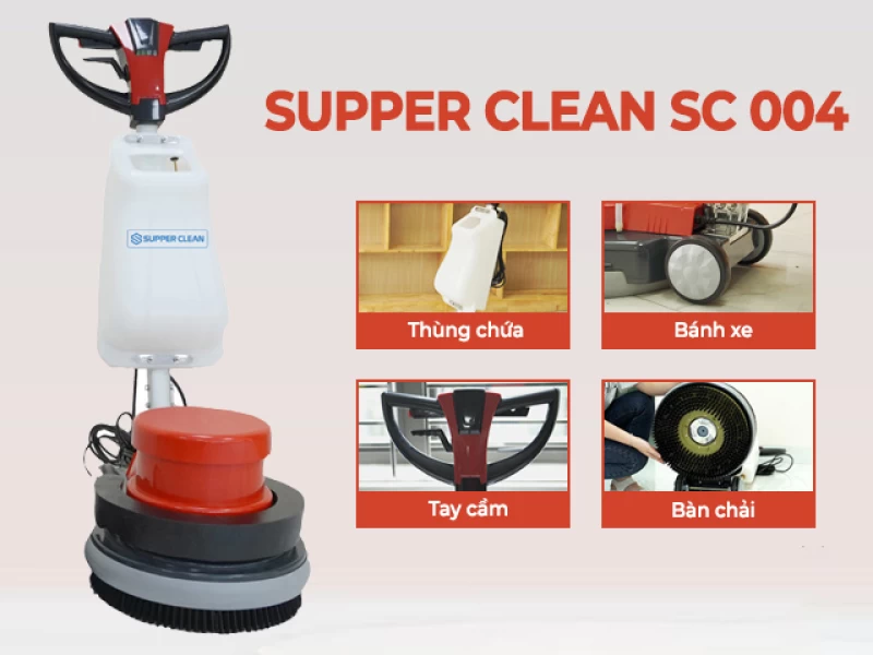 Máy Chà Sàn Tạ Supper Clean SC004 - Ảnh 4