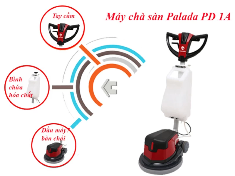 Máy Chà Sàn - Thảm Công Nghiệp Palada PD1A - Ảnh 2