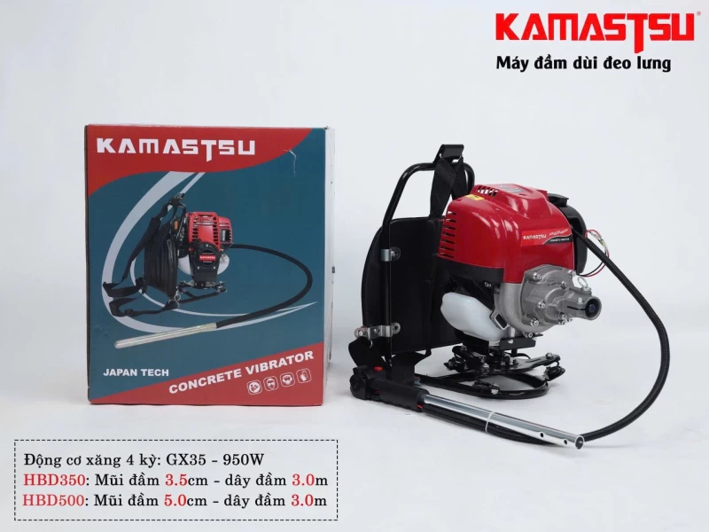 Máy Đầm Dùi Đeo Lưng Kamastsu HBD350 - Ảnh 3