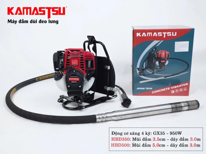 Máy Đầm Dùi Đeo Lưng Kamastsu HBD500 - Ảnh 3