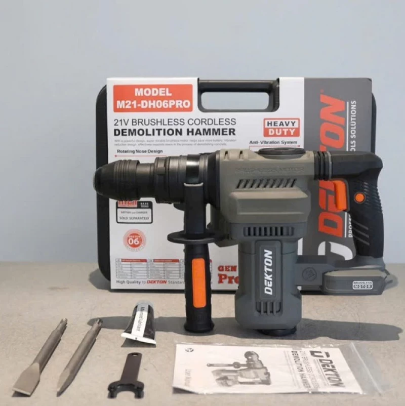 Máy đục bê tông pin dekton m21-dh06pro - Ảnh 2
