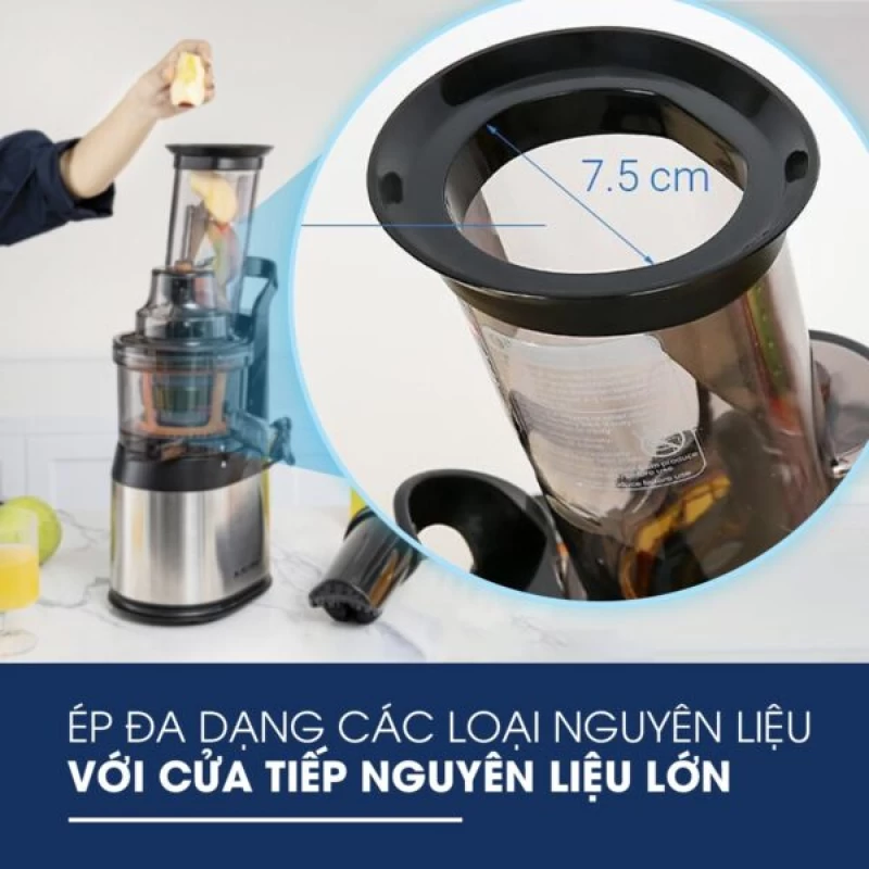 Máy ép chậm KALITE KL-565 kiệt bã, êm ái, bền bỉ - Ảnh 1