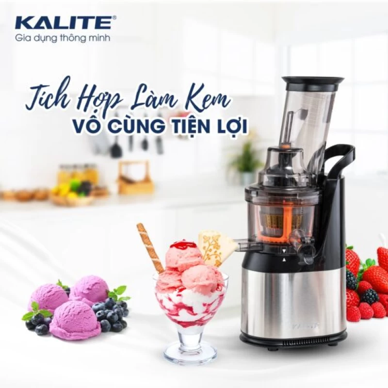 Máy ép chậm KALITE KL-565 kiệt bã, êm ái, bền bỉ - Ảnh 5