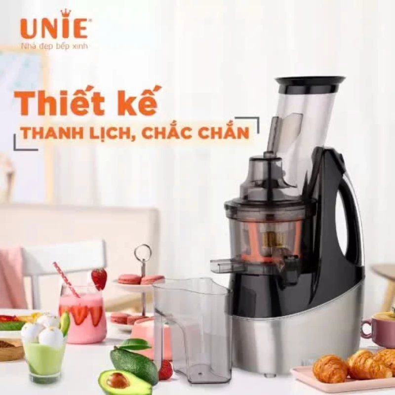 Máy ép chậm UNIE UE-580 công suất 240W, ép kiệt bã 98%, ống ép kết hợp lưỡi dao tiện lợi - Ảnh 1