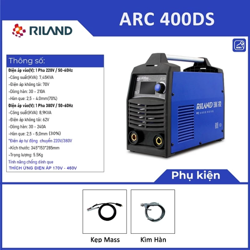 MÁY HÀN RILAND ARC 400DS - Ảnh 1