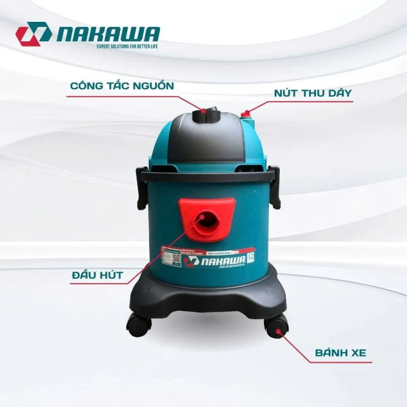 Máy hút bụi công nghiệp 1600W 20L NAKAWA NK-HB20PLUS - Ảnh 1