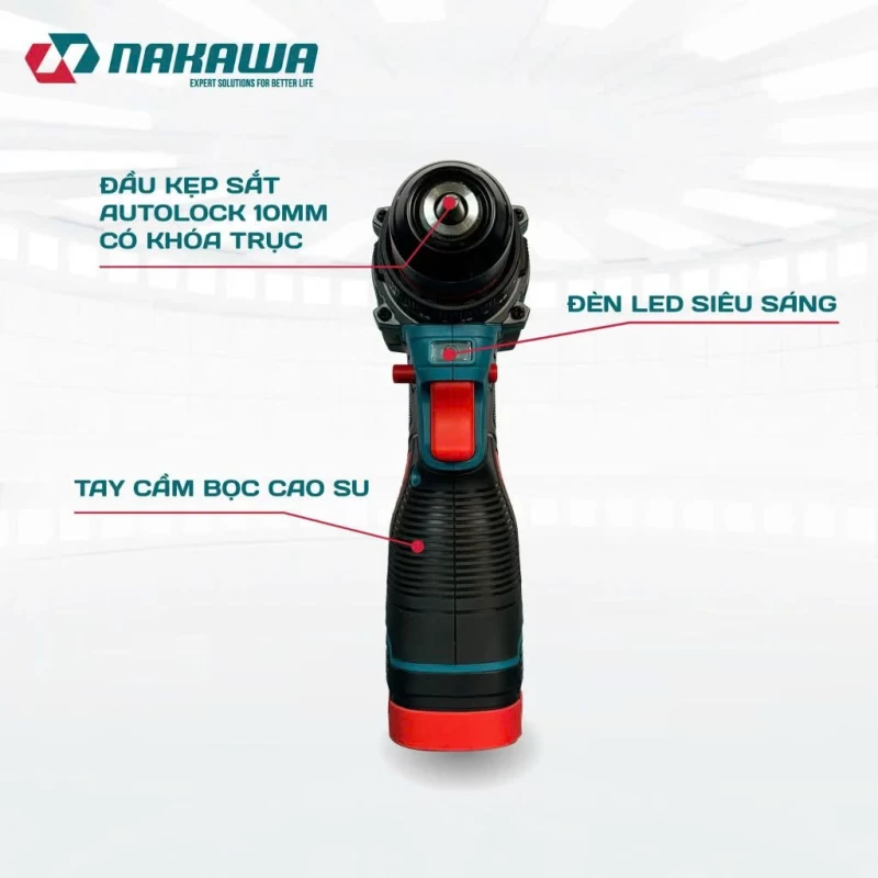 Máy khoan pin 3 chức năng NAKAWA NK-KD1610/60PLUS - Ảnh 2