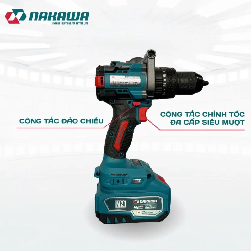 Máy khoan pin 3 chức năng NAKAWA NK-KM2113/160PRO - Thumbnail 3