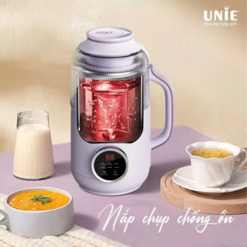 Máy làm sữa hạt UNIE UMB09, dung tích 800ml, nắp chụp chống ồn, 6 chức năng xay nấu - Ảnh 6