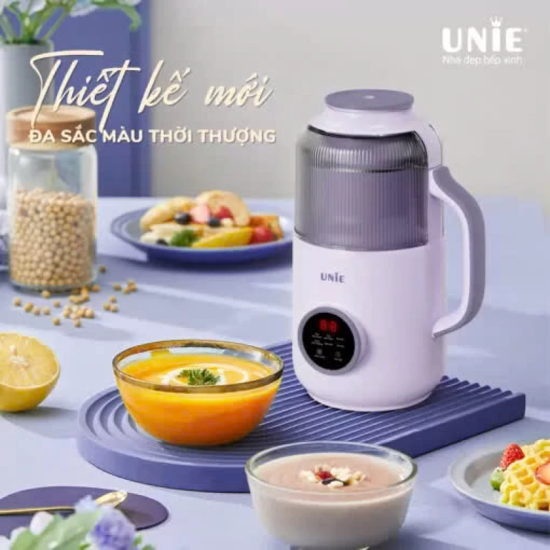 Máy làm sữa hạt UNIE UMB09, dung tích 800ml, nắp chụp chống ồn, 6 chức năng xay nấu - Ảnh 7