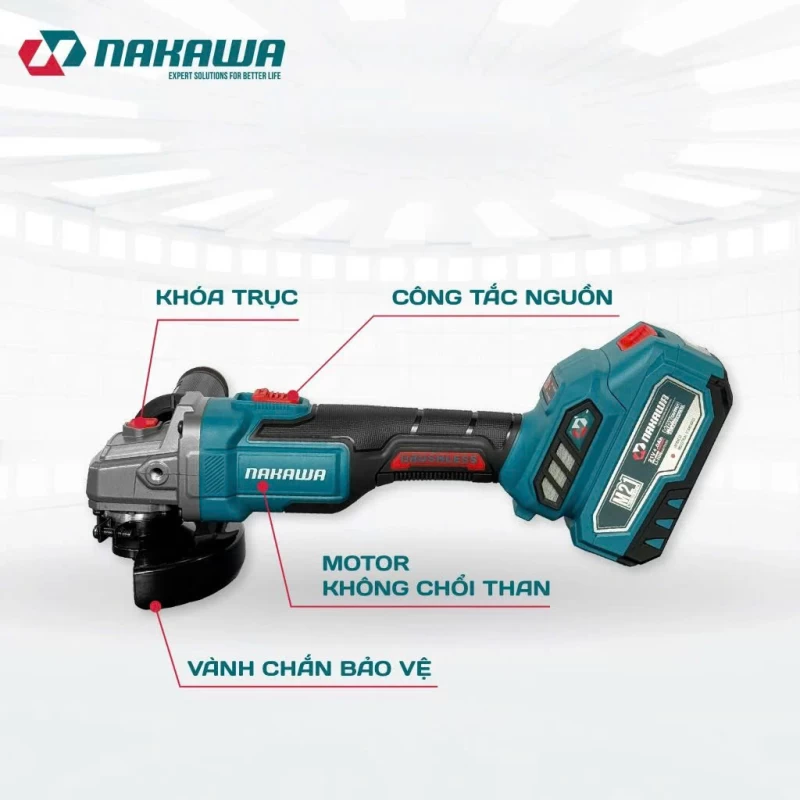 Máy mài góc pin NAKAWA NK-MM21/100PRO - Ảnh 2