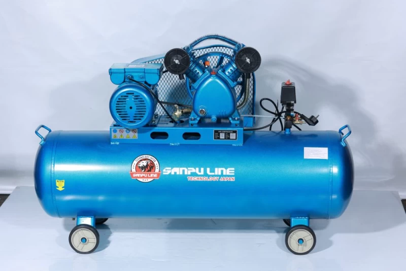 Máy Nén Khí Dây Đai 3Hp 130L Sanpu Line V-0.25/8 - Ảnh 2