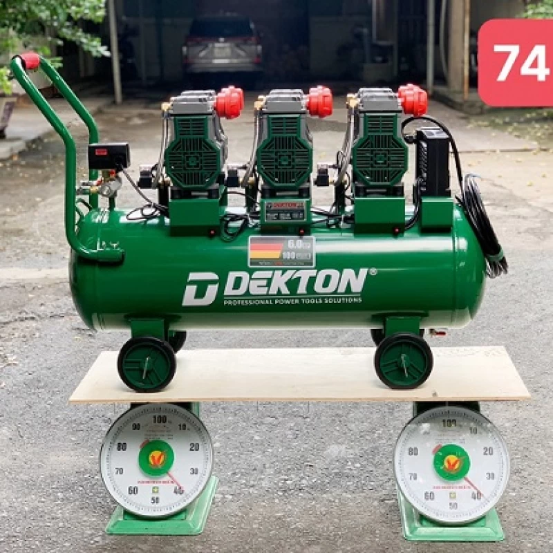 Máy nén khí Dekton không dầu 100 lít DK-AC59100 - Ảnh 1