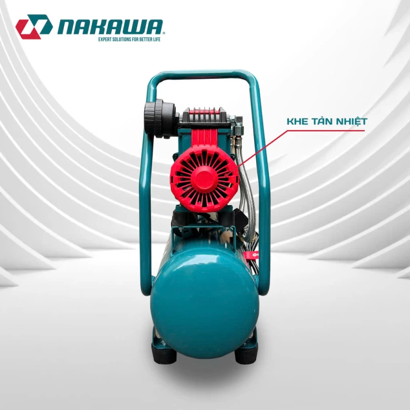 Máy Nén Khí Không Dầu Tốc Nhanh Siêu Êm 1200W 15L Nakawa NK-BH1615E - Ảnh 1