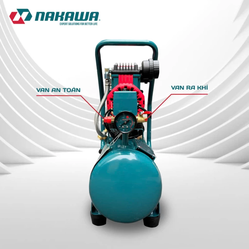 Máy Nén Khí Không Dầu Tốc Nhanh Siêu Êm 1200W 15L Nakawa NK-BH1615E - Ảnh 4