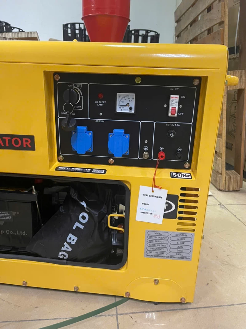 Máy Phát Điện Chạy Dầu 5Kw Kaito KT6500SE - Ảnh 1