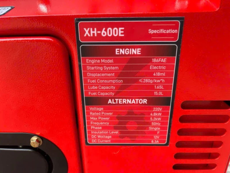 Máy Phát Điện Chạy Dầu 5Kw Mactool XH-600E - Ảnh 1