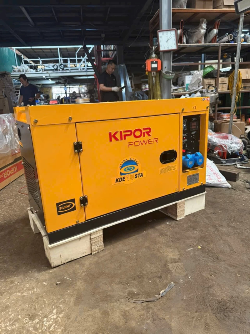 Máy Phát Điện Chạy Dầu 7KW KIPOR KDE10STA - Ảnh 1