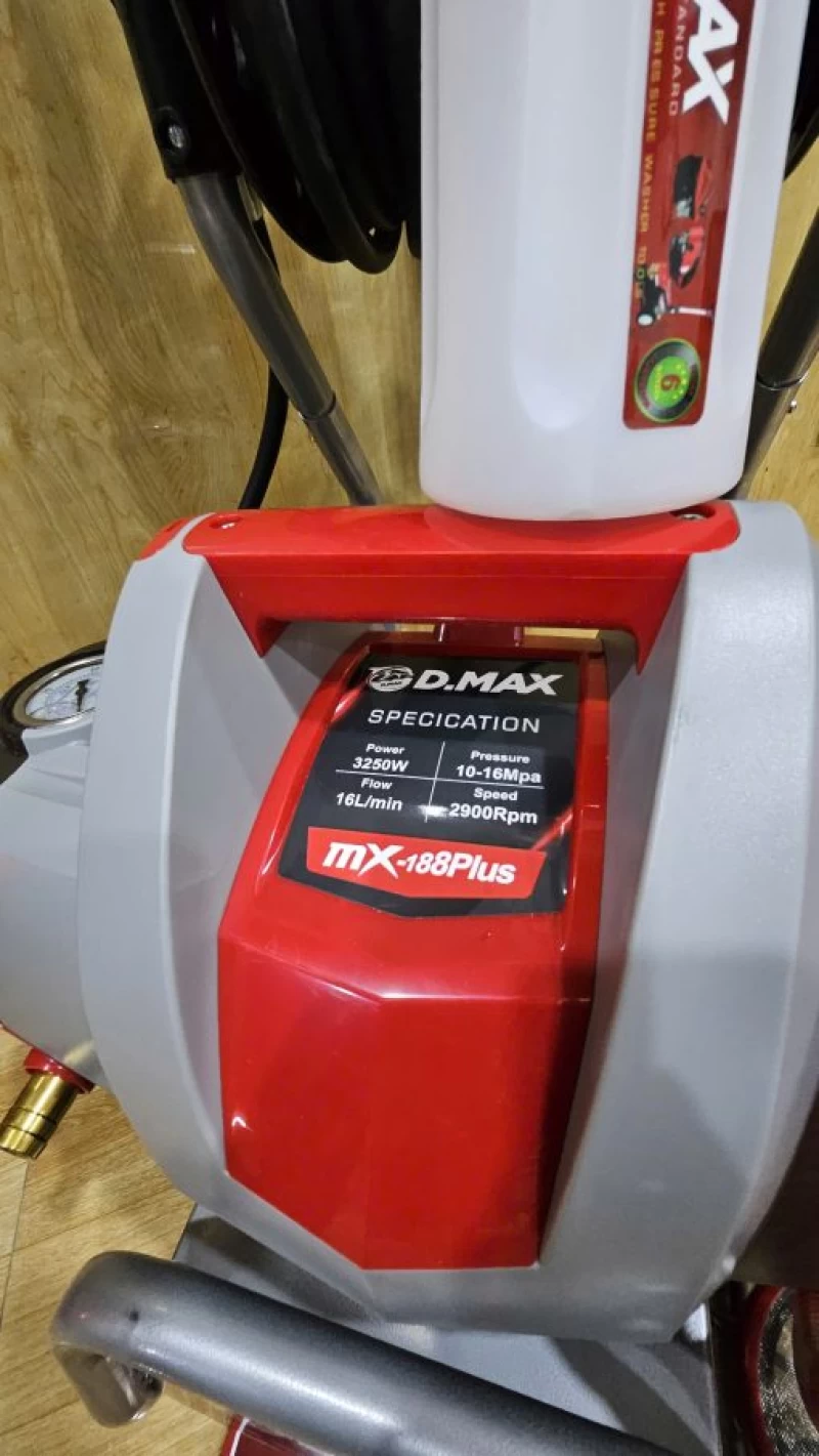 Máy phun xịt áp lực DMAX MX-188PLUS 3250W, RULO CUỘN DÂY - Ảnh 3