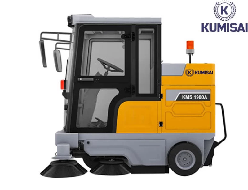 Máy quét rác công nghiệp ngồi lái Kumisai KMS 1900A - Ảnh 1