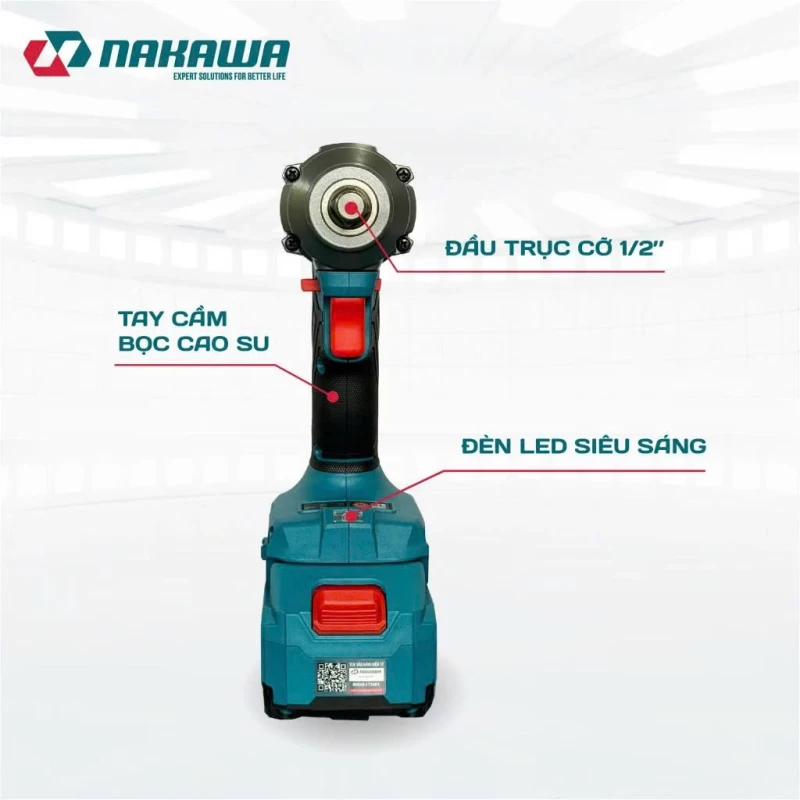 Máy siết bu lông pin NAKAWA NK-BM21/550PRO - Ảnh 2