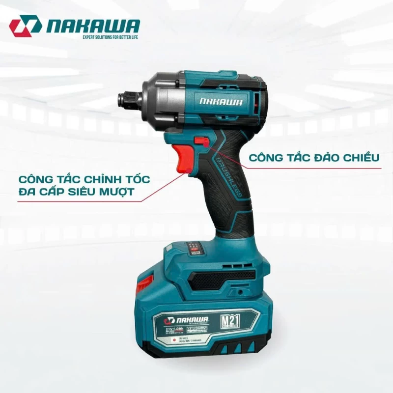 Máy siết bu lông pin NAKAWA NK-BM21/550PRO - Ảnh 1