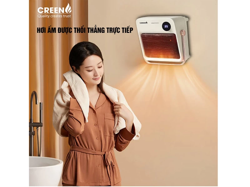 Máy sưởi gốm PTC Creen CR-H38DT - Ảnh 2