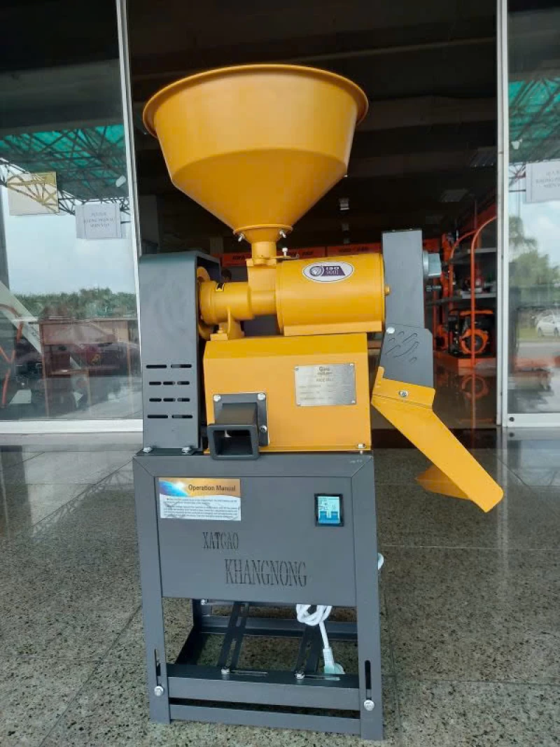 Máy Xát Mini Chạy Motor Không Sàng Sạn KHANGNONG-64 - Ảnh 2