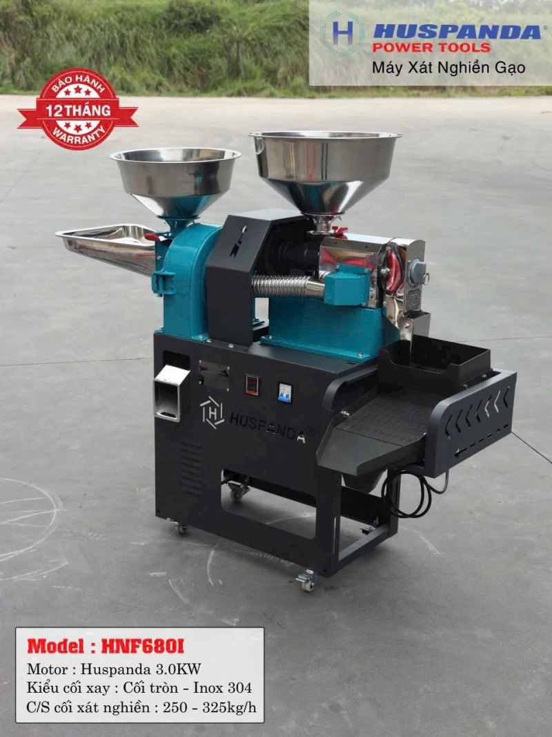 Máy Xát Nghiền Gạo Huspanda HNF-680I - Ảnh 1