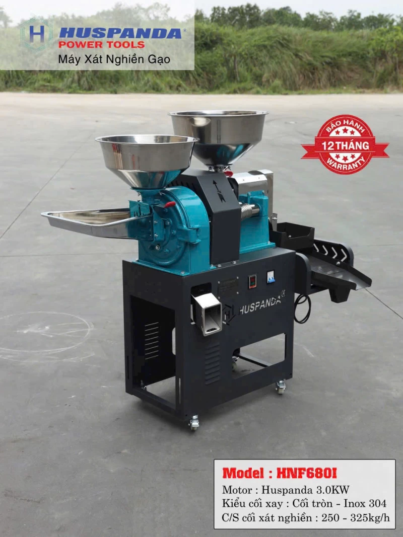 Máy Xát Nghiền Gạo Huspanda HNF-680I - Ảnh 3