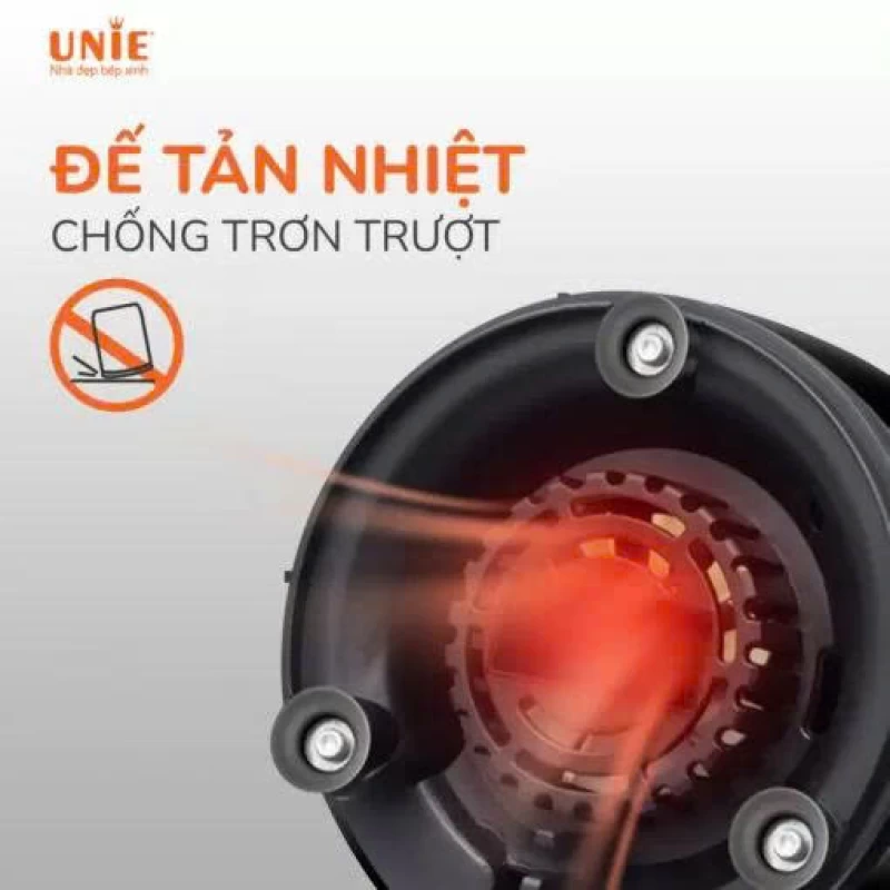 Máy xay sinh tố UNIE UMB05 cối xay dạng bình nước nhỏ gọn, lưỡi dao 4 cánh bằng inox - Ảnh 5