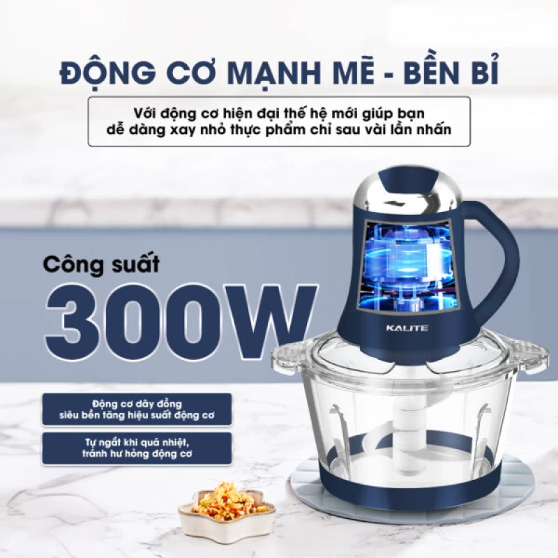 Máy xay thịt KALITE KM355 đa năng dung tích 2L - Ảnh 7