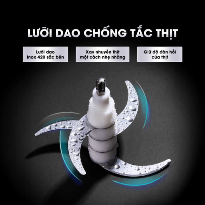 Máy xay thịt KALITE KM355 đa năng dung tích 2L - Ảnh 9